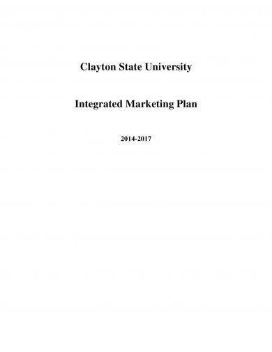 integrated marketing plan example