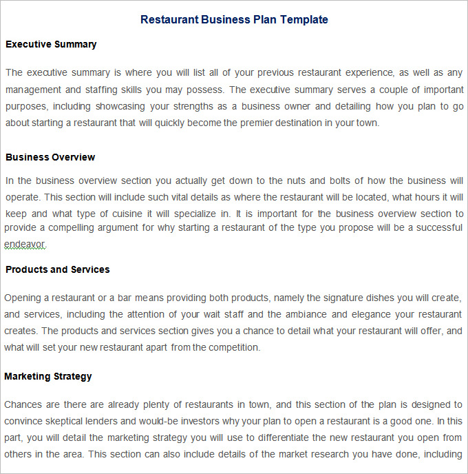 Restaurant Strategic Plan 9 Examples Format Pdf Tips