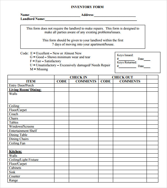 Estate Inventory - 10+ Examples, Format, Pdf | Examples