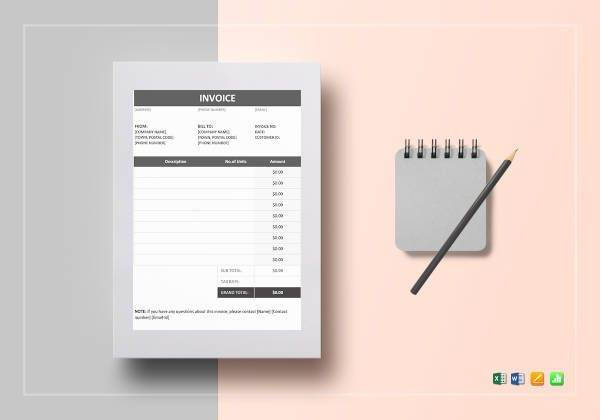 invoice example template 