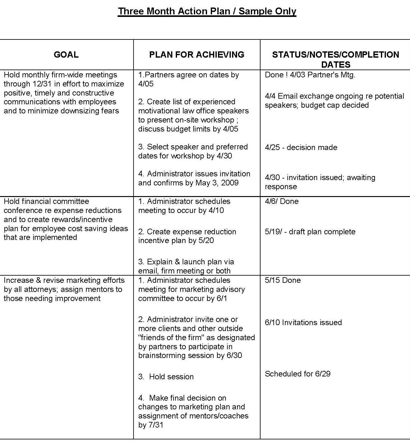 Law Firm Marketing Plan Template