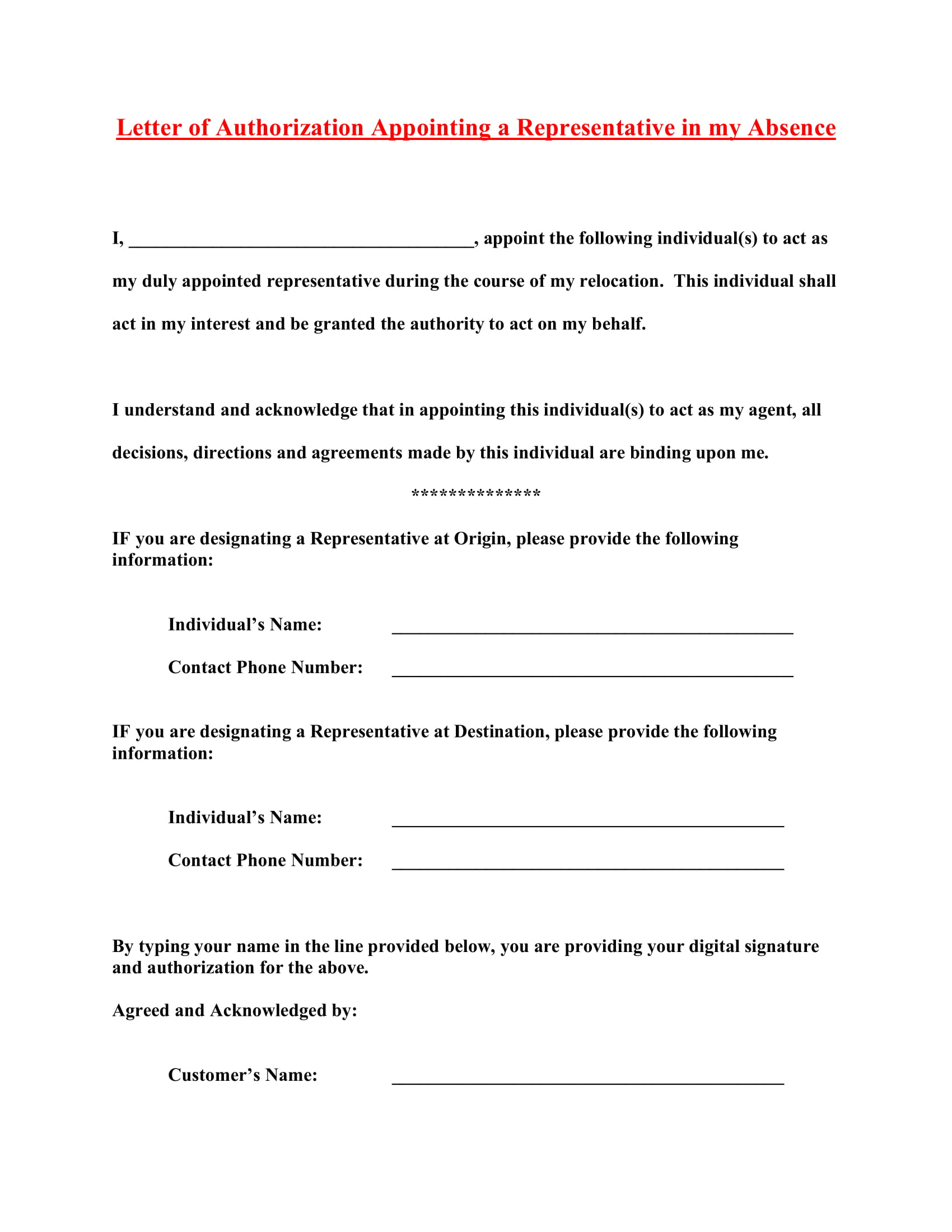 11 Authorization Letter To Act On Behalf Examples Pdf Examples