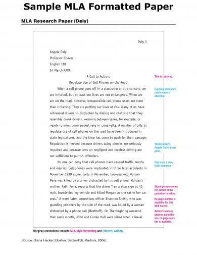 example of essay with reference