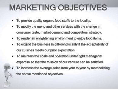 marketing objectives of an organic restaurant1