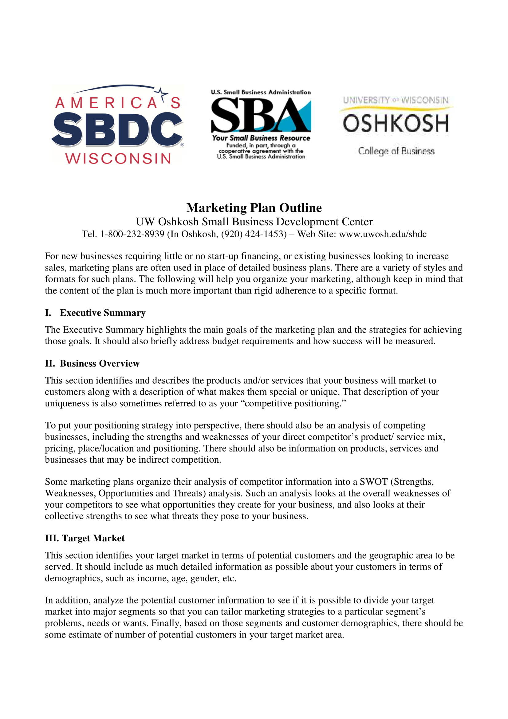 11 Simple Marketing Plan Examples - PDF | Examples