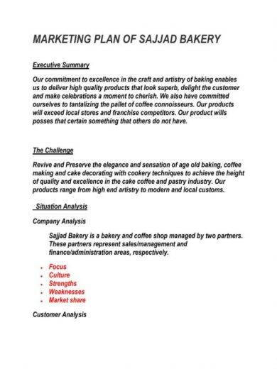 20 Marketing Plans For Bakery Business Examples PDF Docs Word 