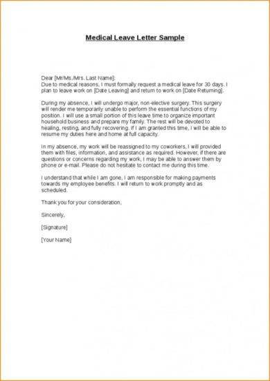 Sample Of Leave Of Absence Letter To Employer from images.examples.com