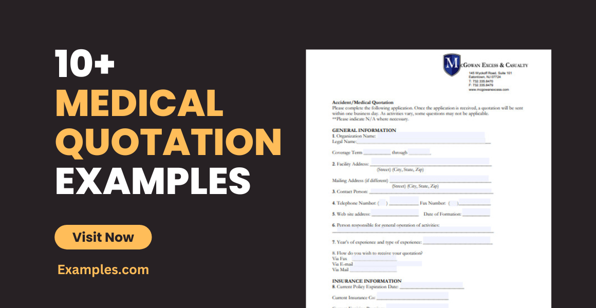 Medical Quotation Examples