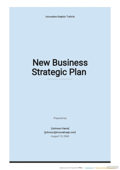 new business strategic plan template