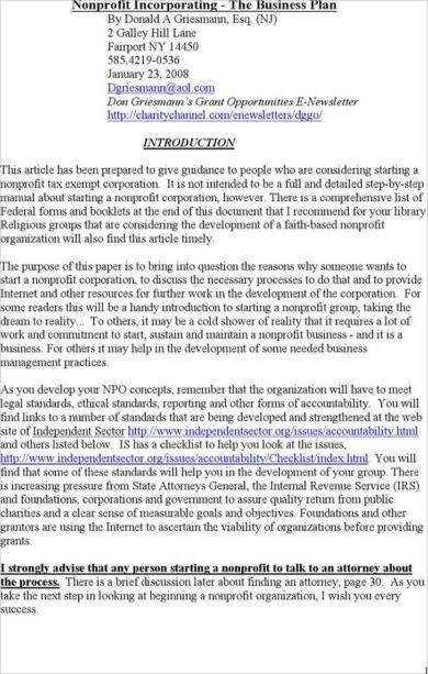 Nonprofit Marketing Plan - 9+ Examples, Format, Pdf | Examples