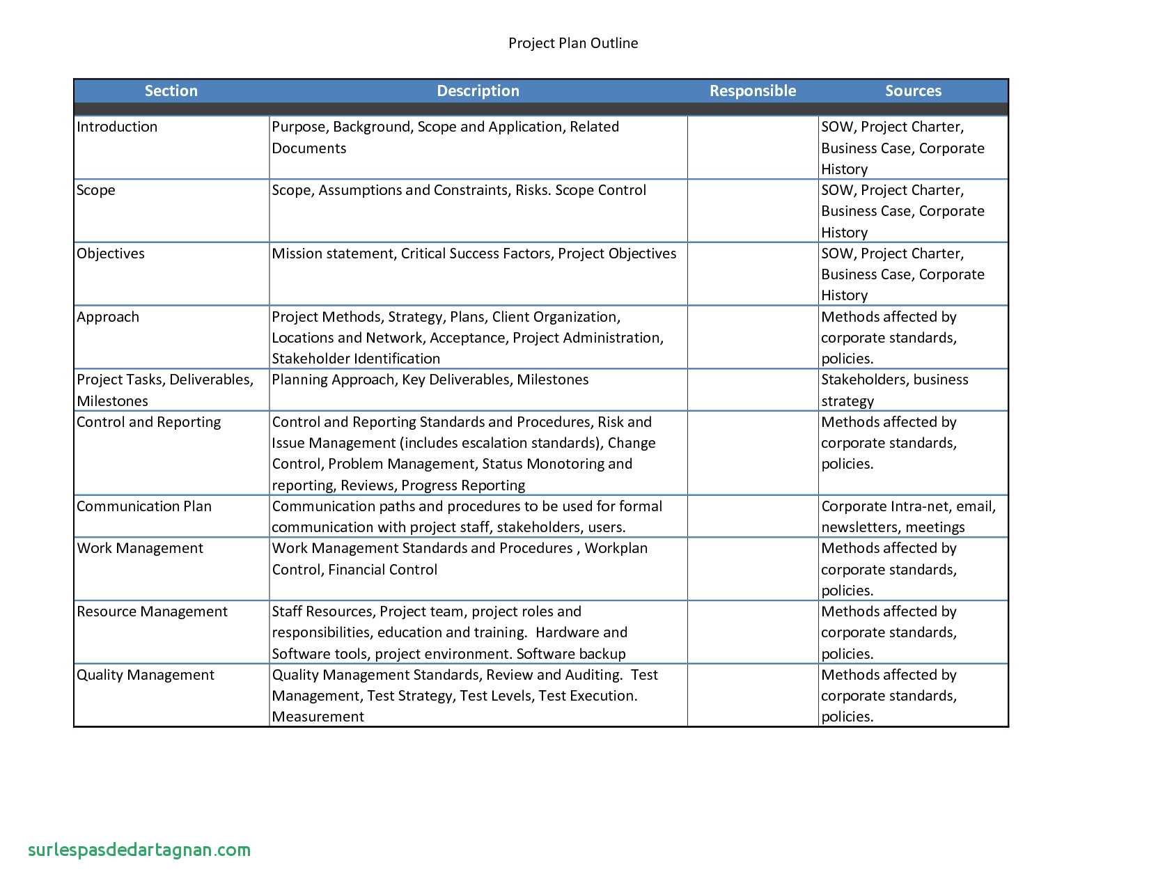 Nonprofit Project Plan Template