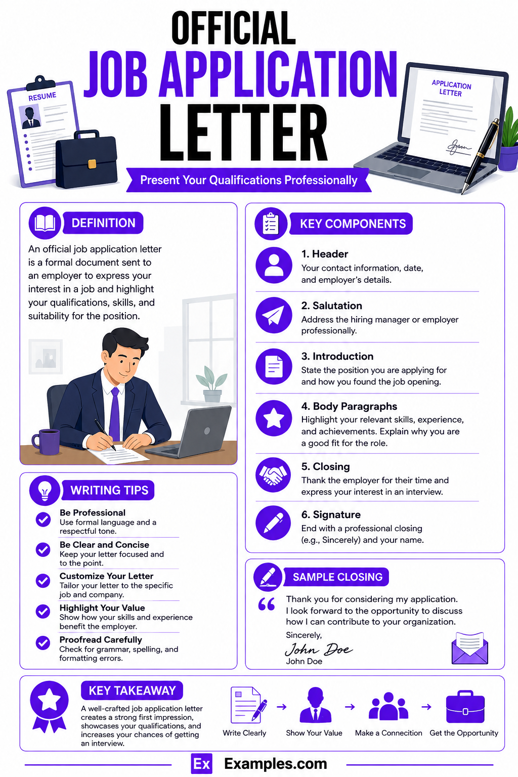 10+ Official Job Application Letter Examples to Download