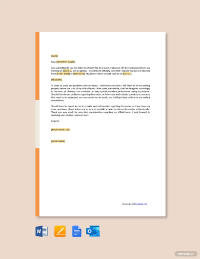 official leave letter template1
