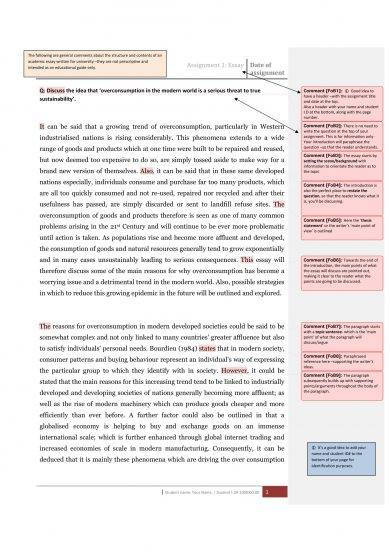 Original Reference Essay Example