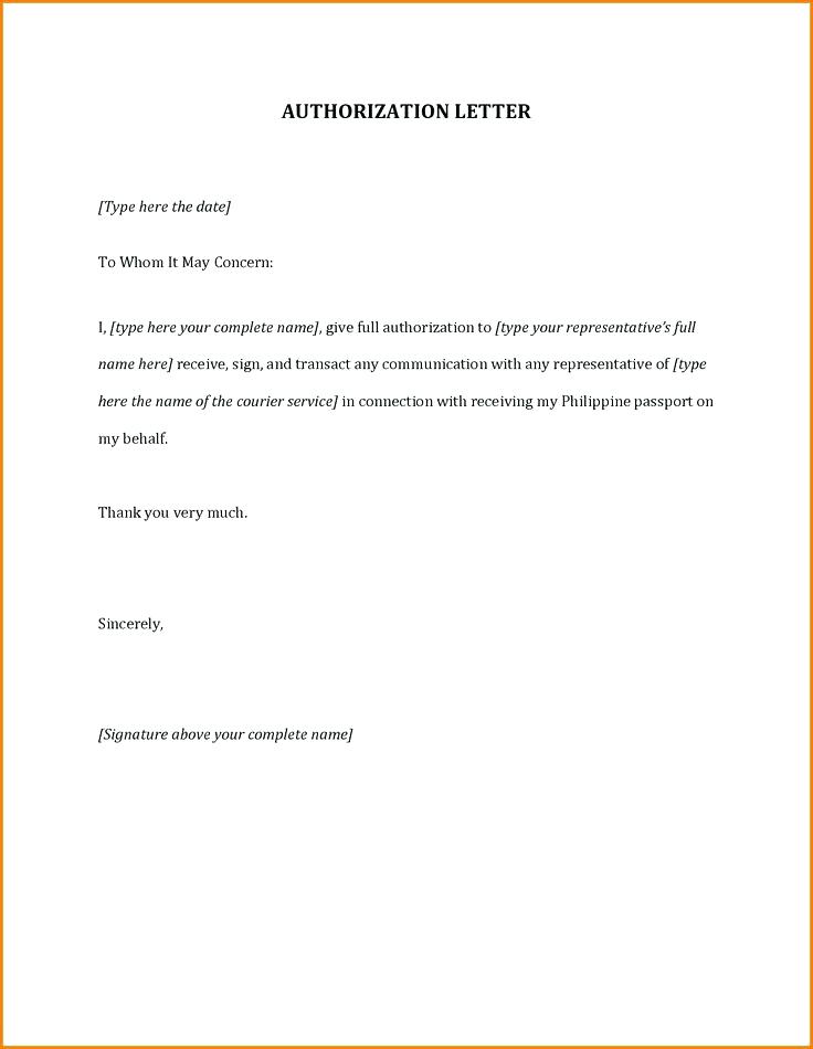 Personal Authorization Letter 40 Examples Format How To Write PDF