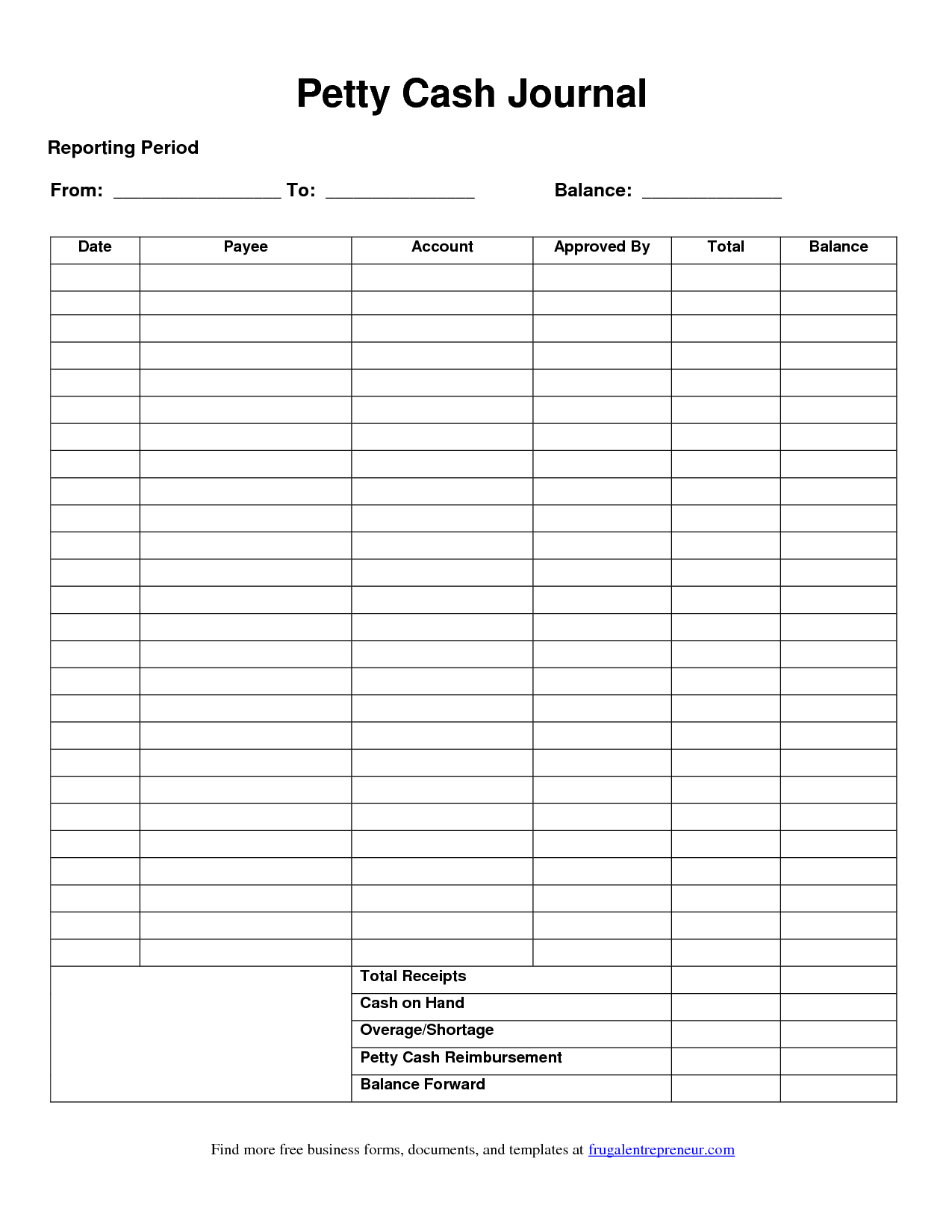 11+ Petty Cash Log Template Examples PDF Examples