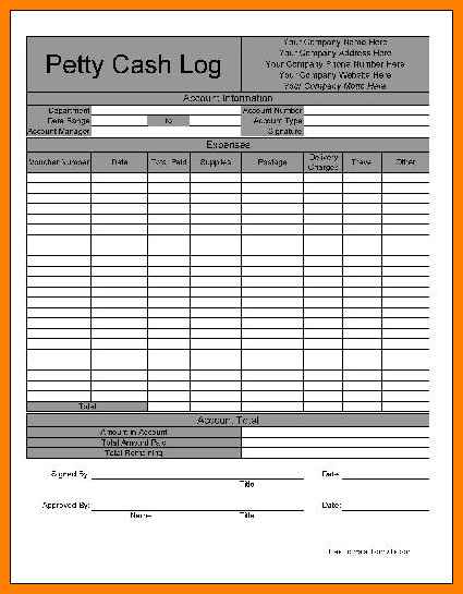 11 Petty Cash Log Template Examples PDF Examples