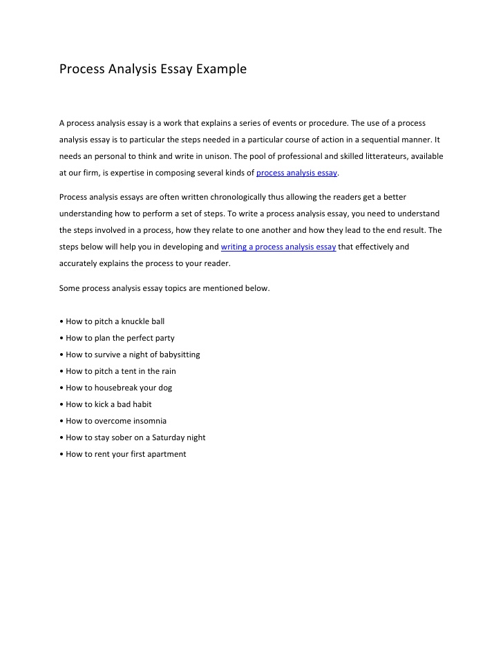 process analysis essay examples how to plan a party