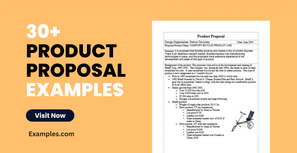 Product Proposal Examples