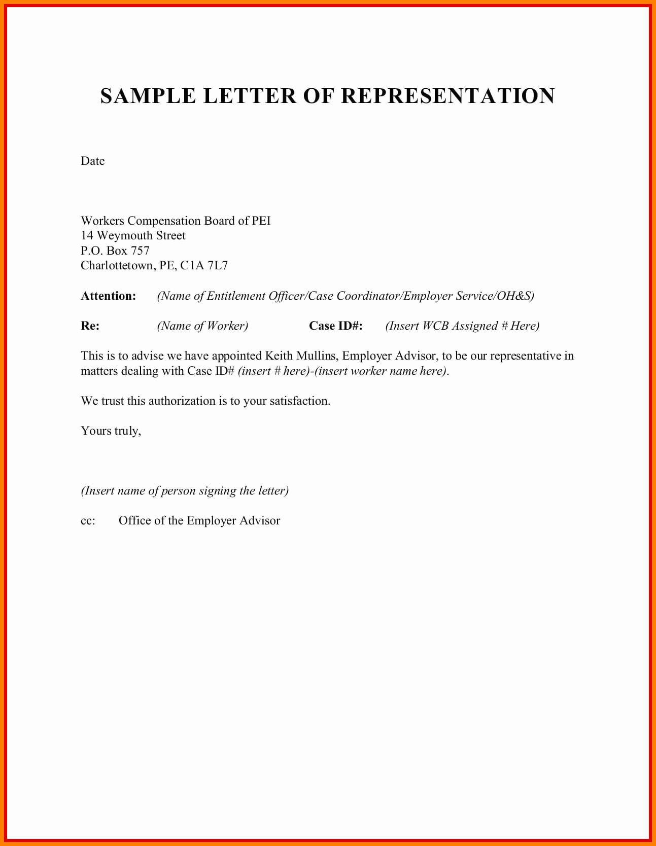 9 Letter Of Authorization To Represent Examples PDF