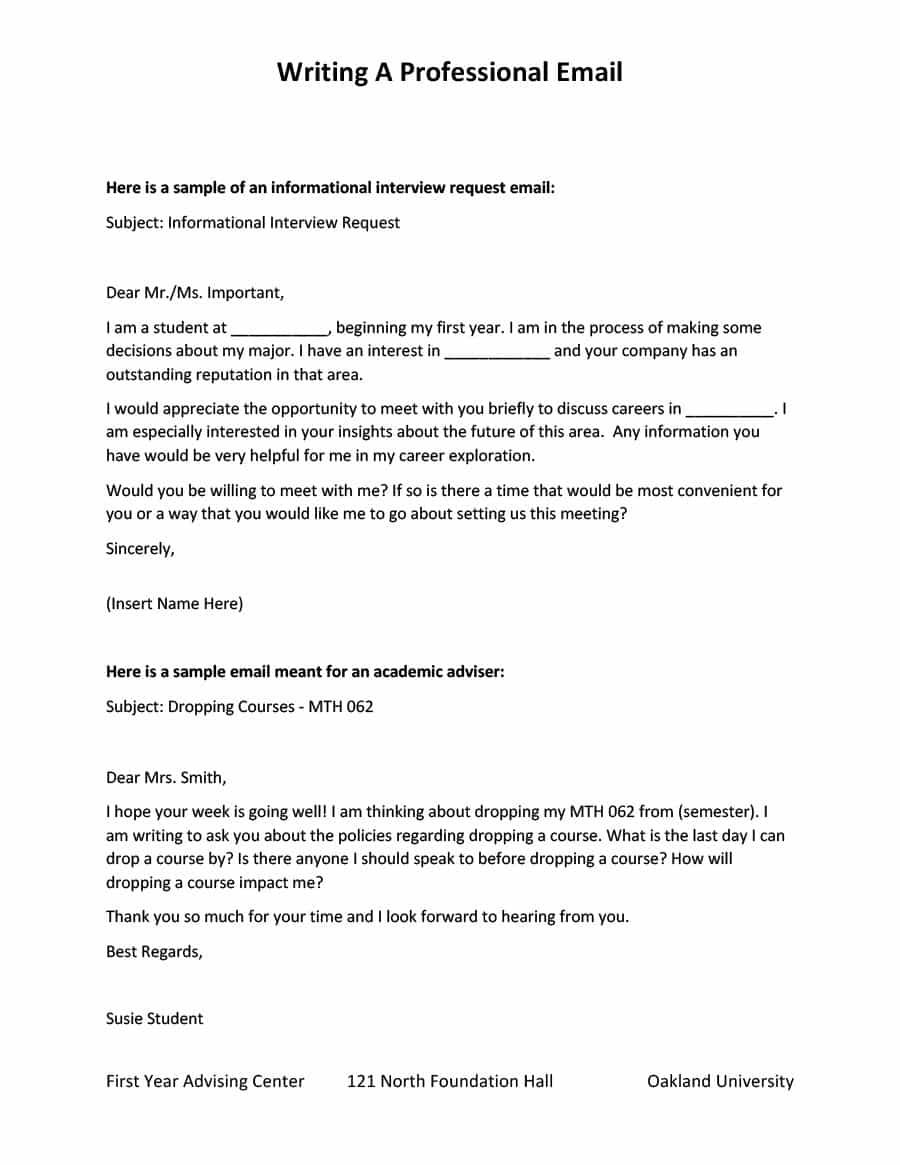 Professional Email Writing Template2