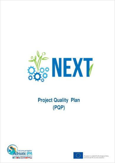 project quality plan example