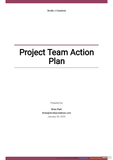 project team action plan template