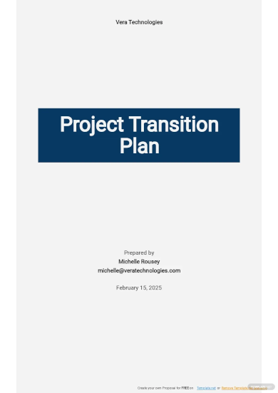 project transition action plan template