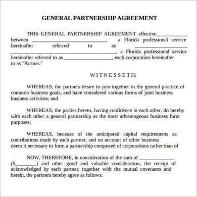 real estate general partnership agreement1