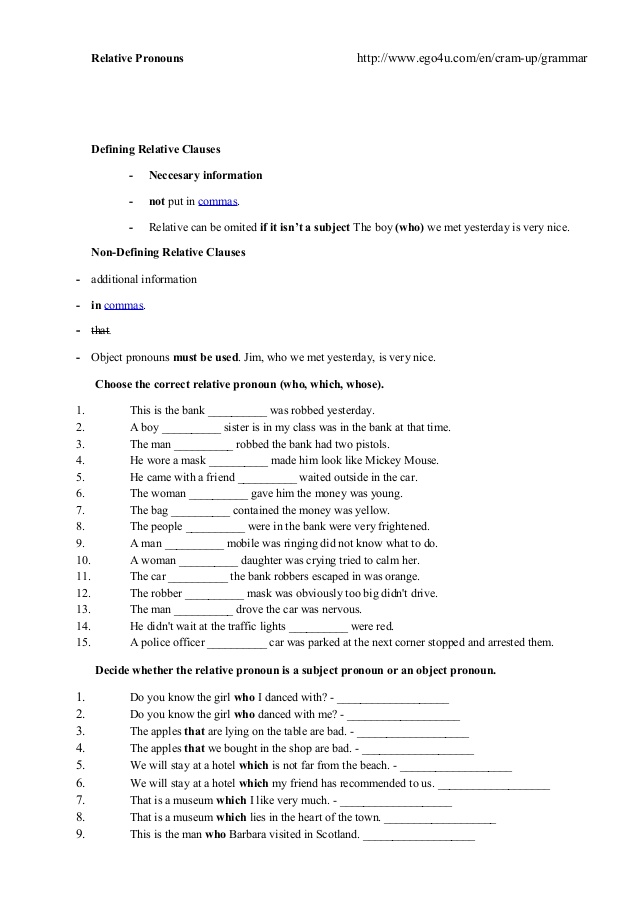 9+ Relative Clause Examples - PDF | Examples
