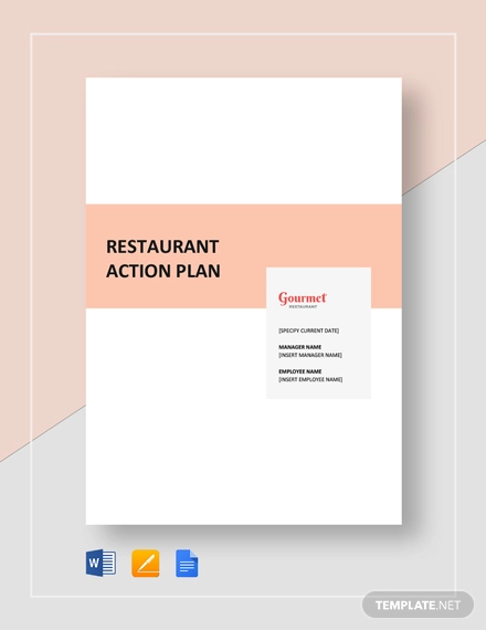 restaurant action plan template