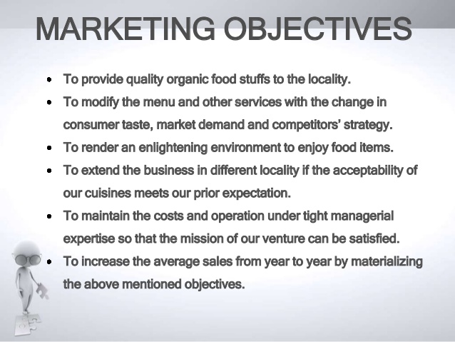 objectives of a restaurant business plan