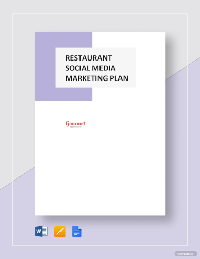 restaurant social media marketing plan template