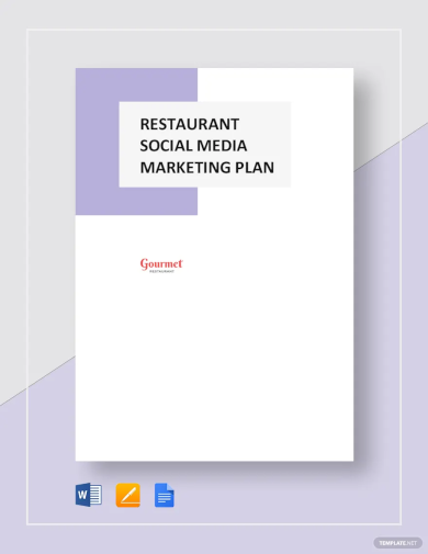 Restaurant Social Media Marketing Plan Template