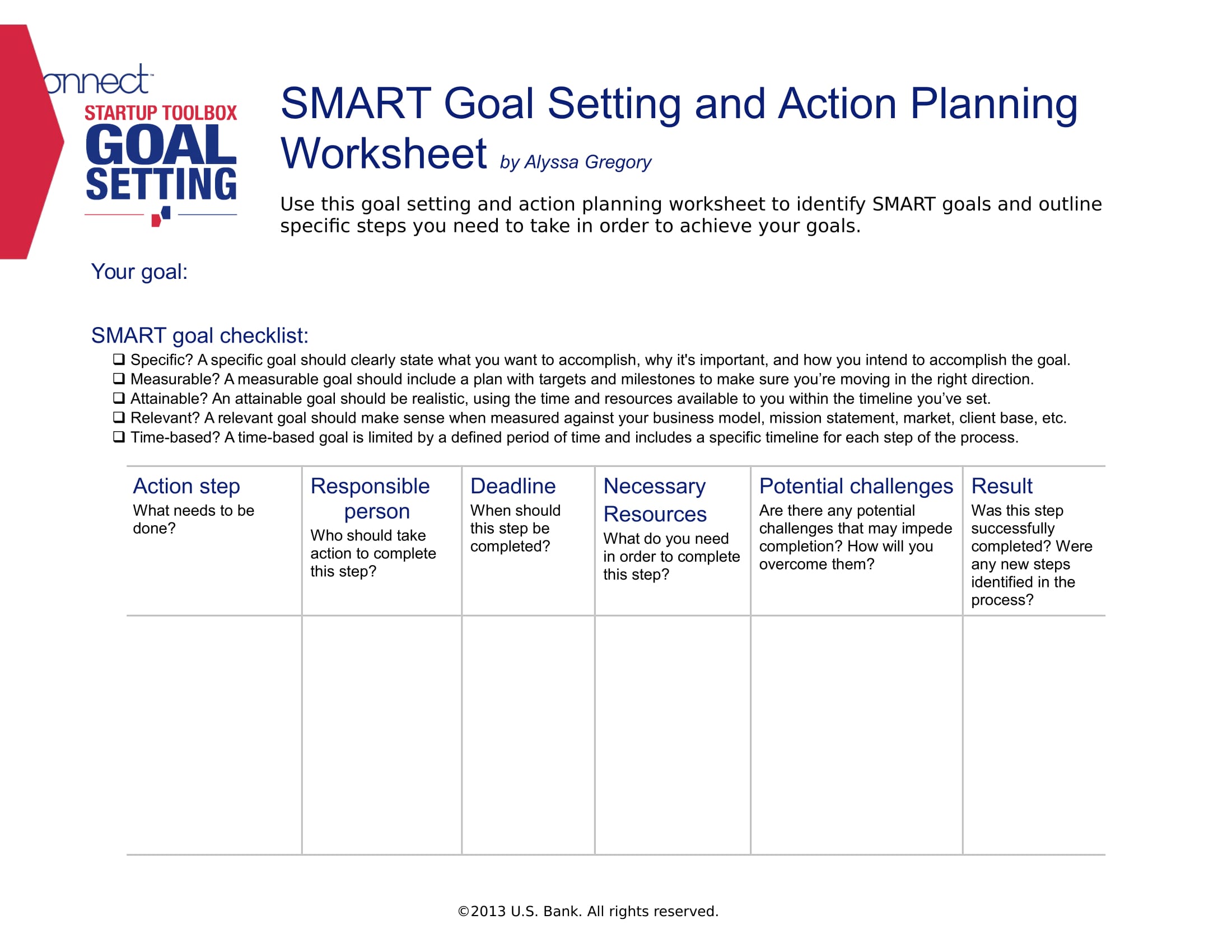 smart goal setting and action planning example 1