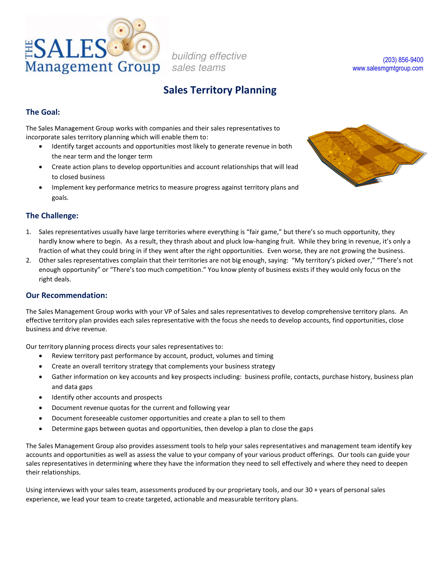 Territory Sales Plan Examples