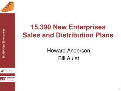 Sales and Distribution Strategic Plan Example