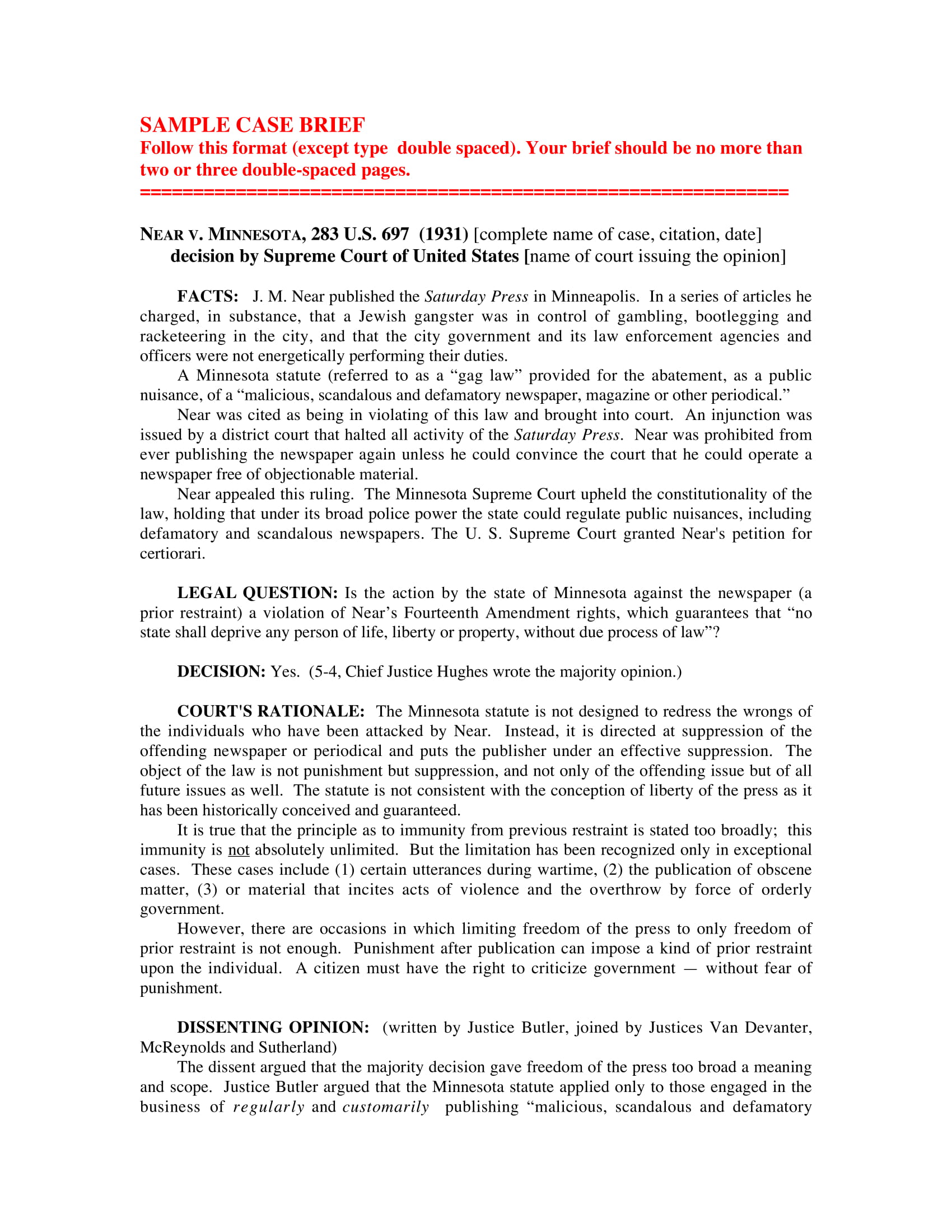 Legal Brief 11+ Examples, Format, Pdf Examples