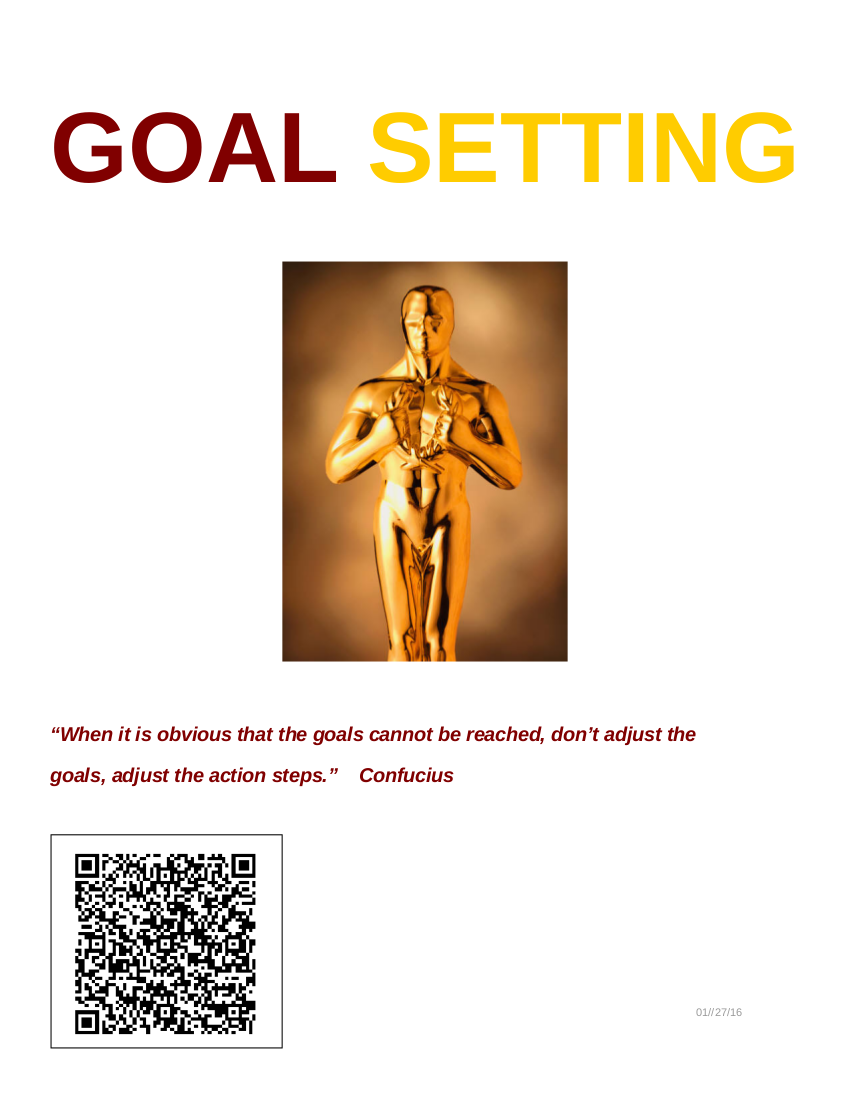 Goal Setting for Students - 6+ Examples, Format, Pdf