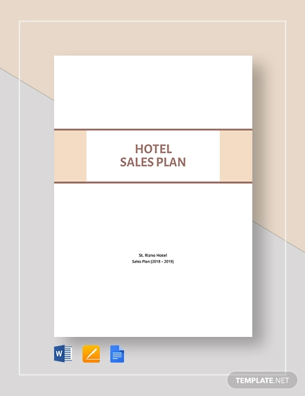 hotel sales business plan sample