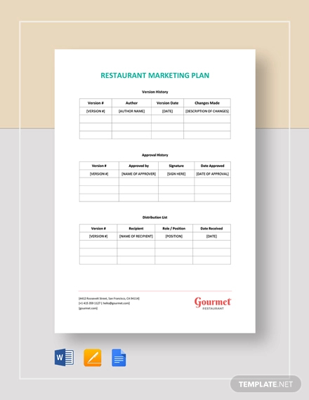 12 Restaurant Marketing Plan Examples PDF Word Examples