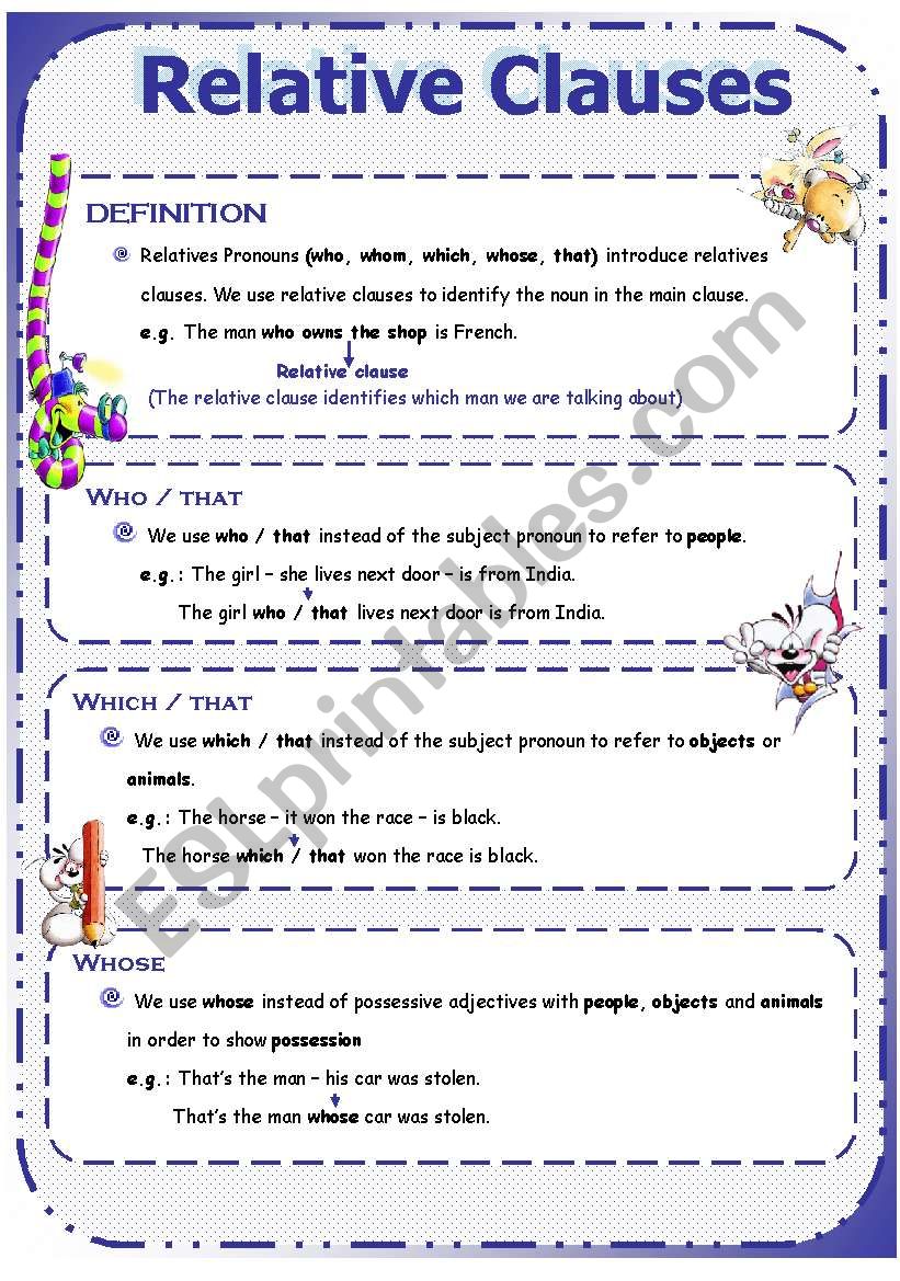 Relative Clause 9 Examples Format Pdf Examples