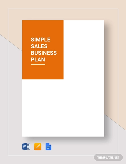 simple sales business plan