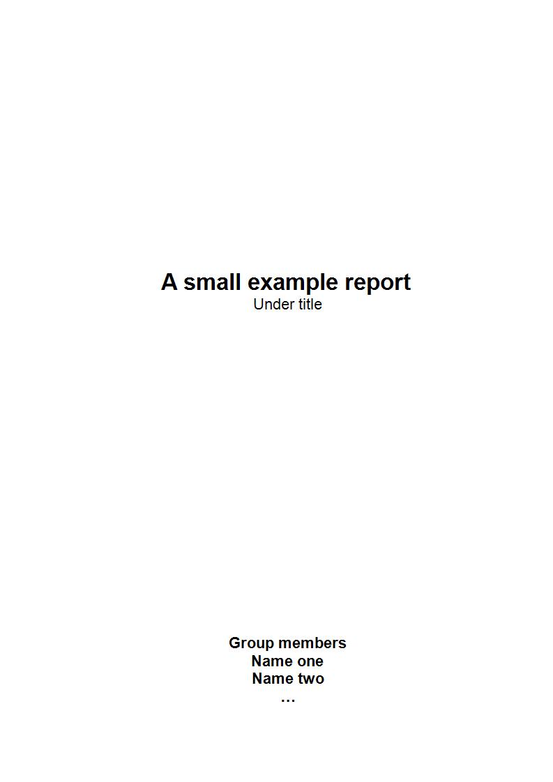 Report Writing Example for Students - 9+ Examples, Format, Pdf | Examples
