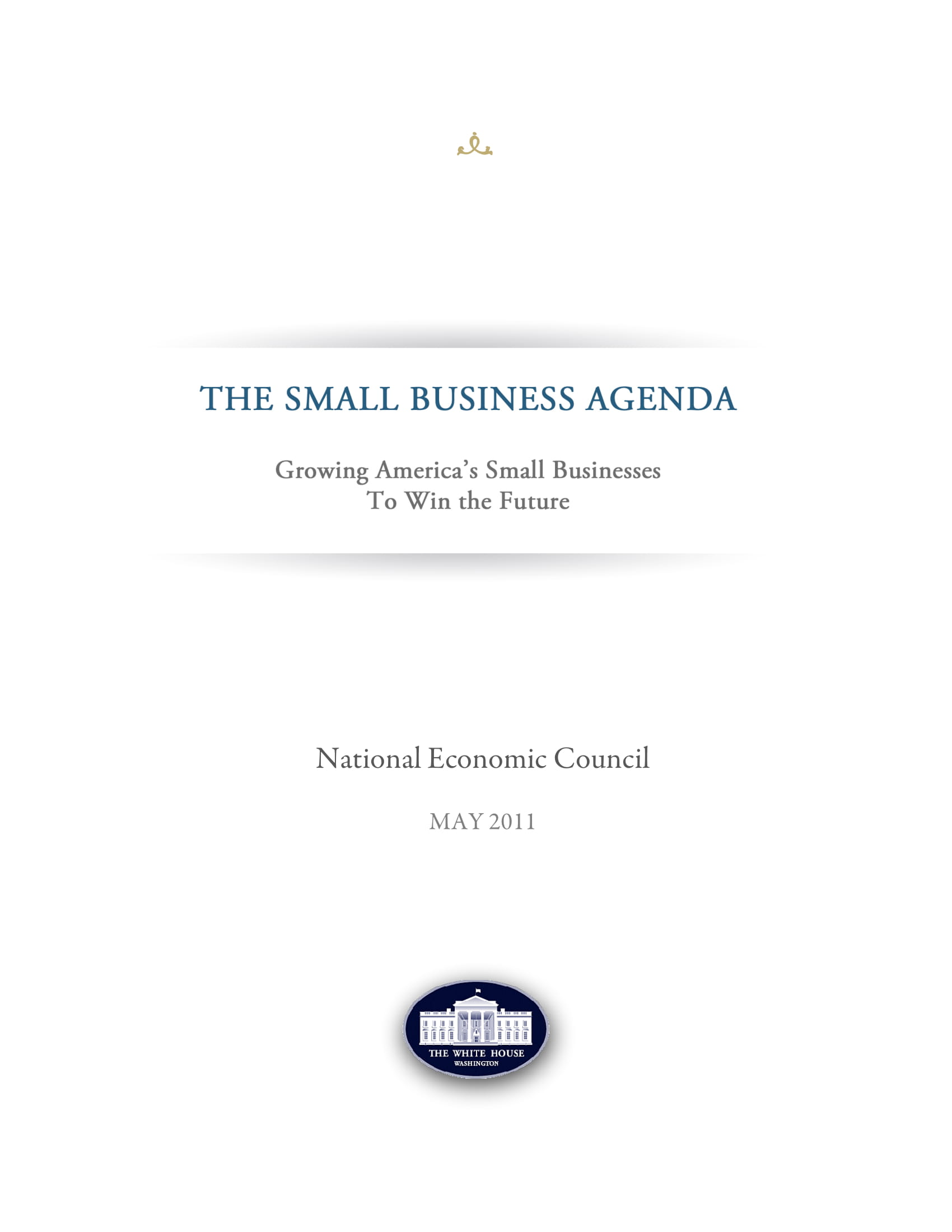 small business agenda report example