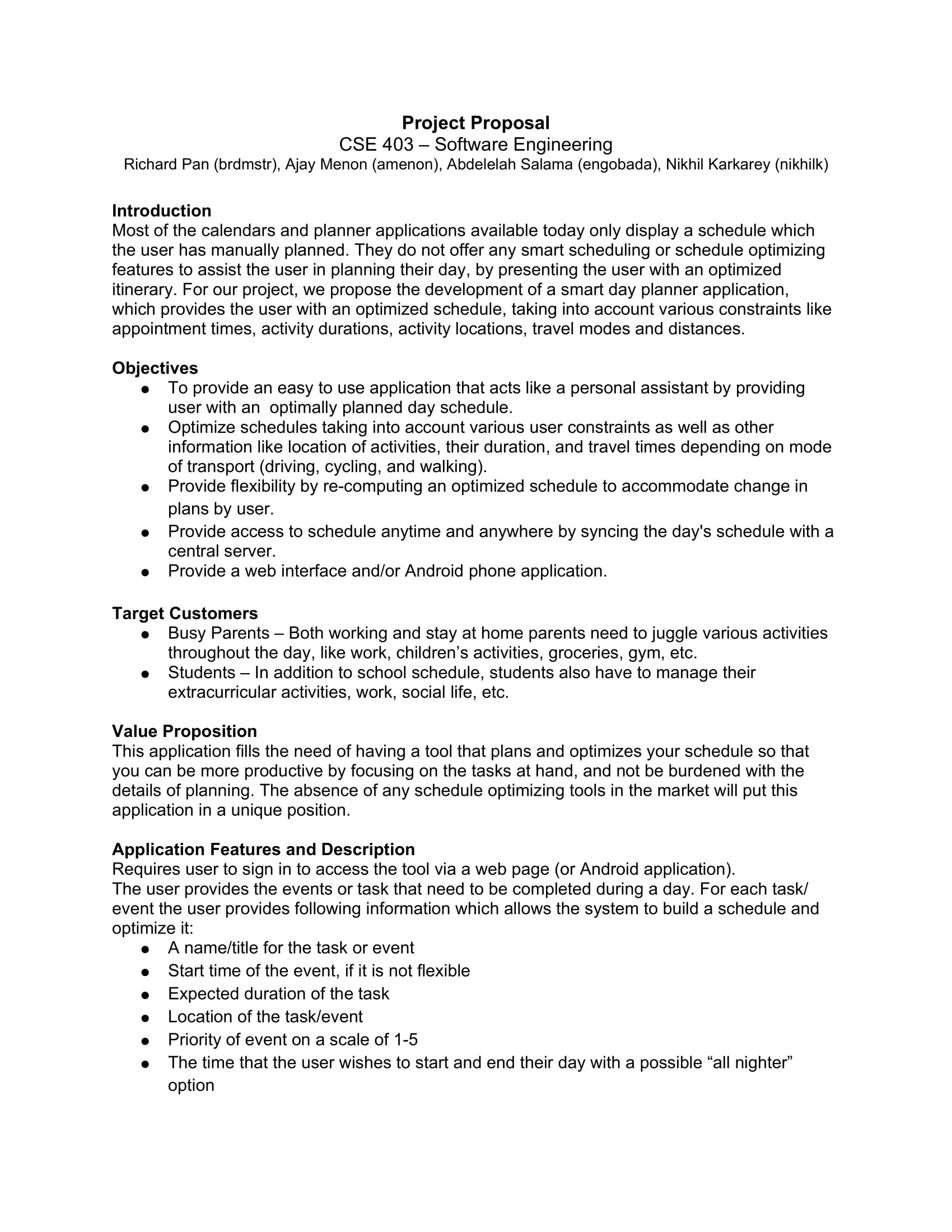 Engineering Project Proposal 15 Examples Google Docs Word Pages 