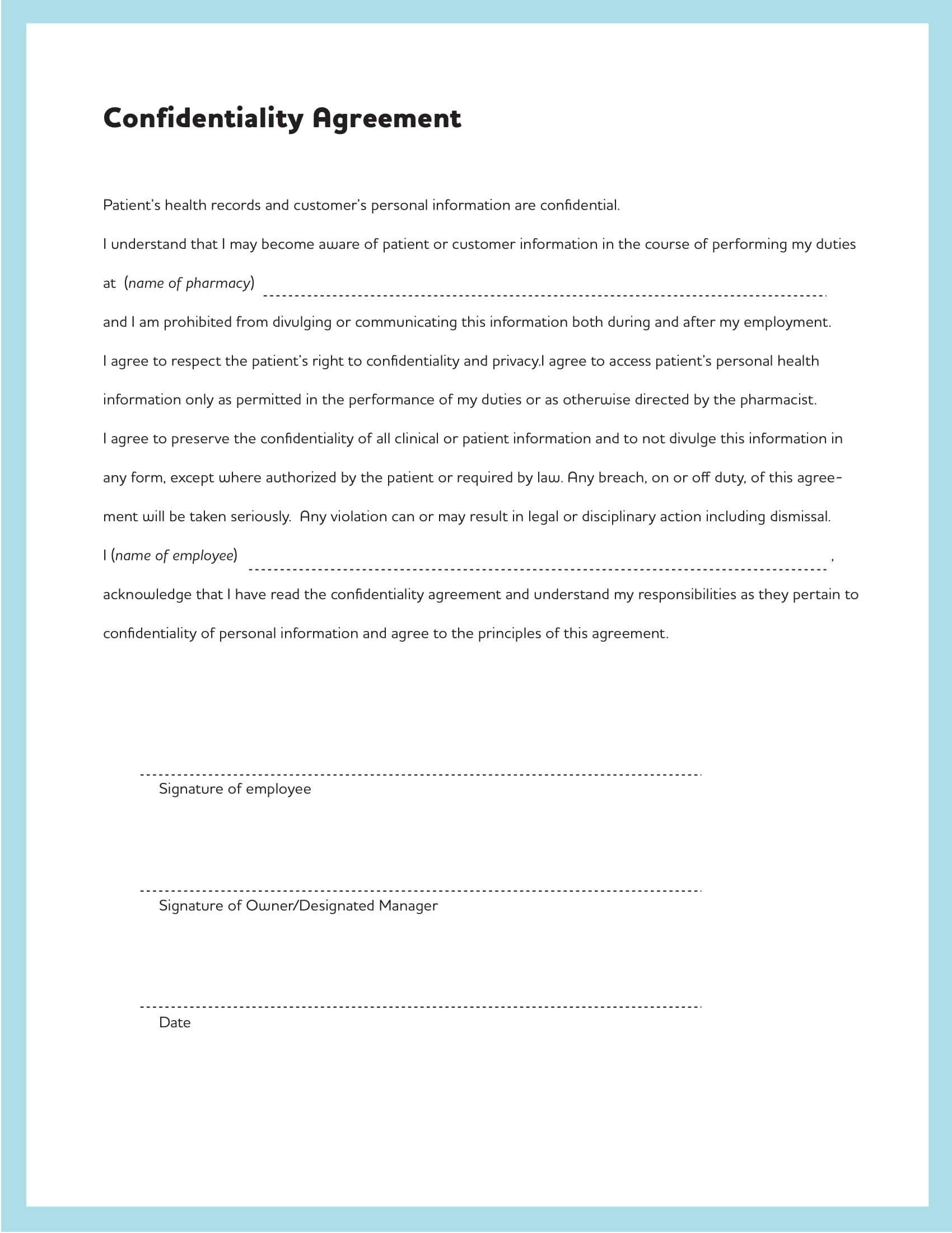 Simple Confidentiality Agreement 19 Examples Format Pdf Examples