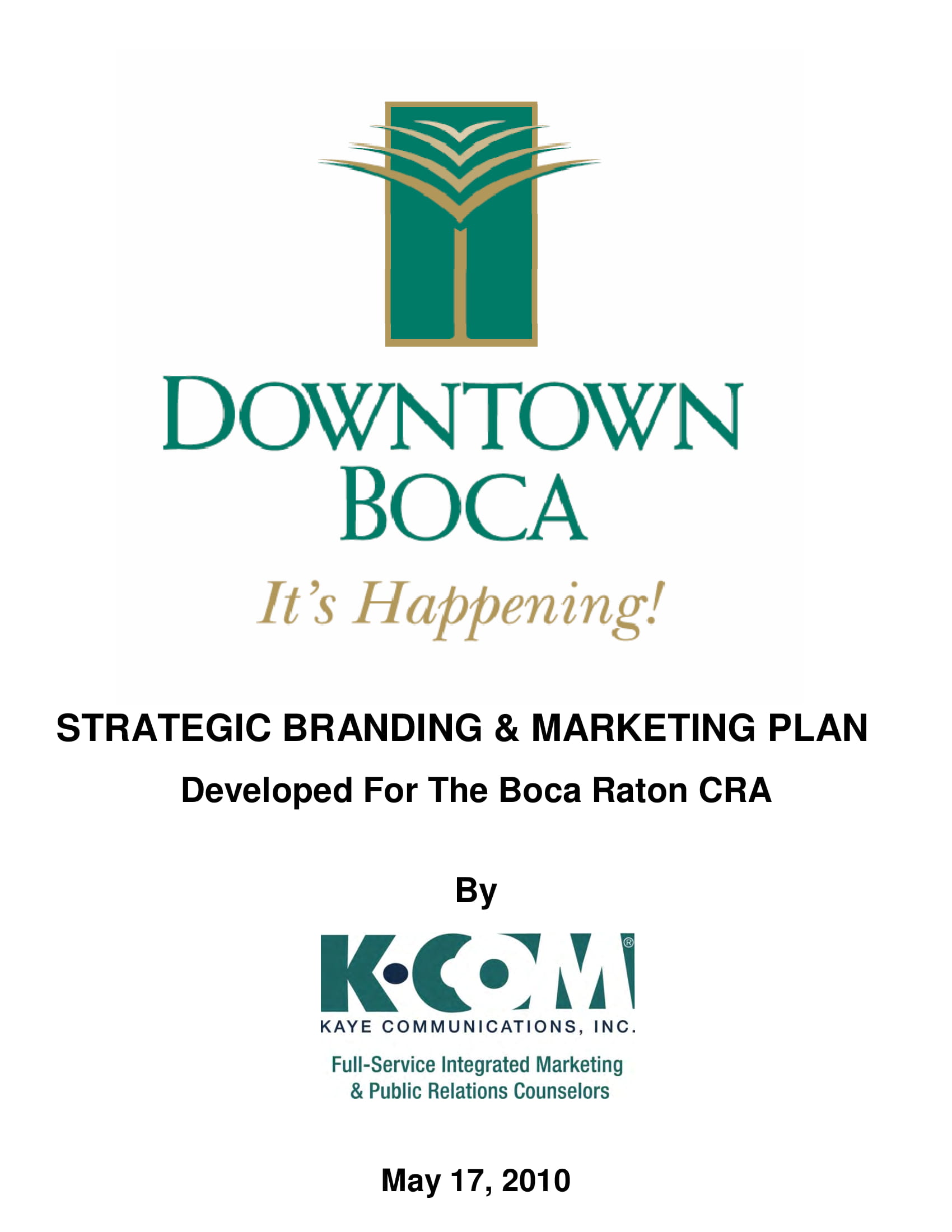 Strategic Branding and Marketing Plan Example