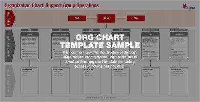 Support Group Organizational Flow Chart Template Example