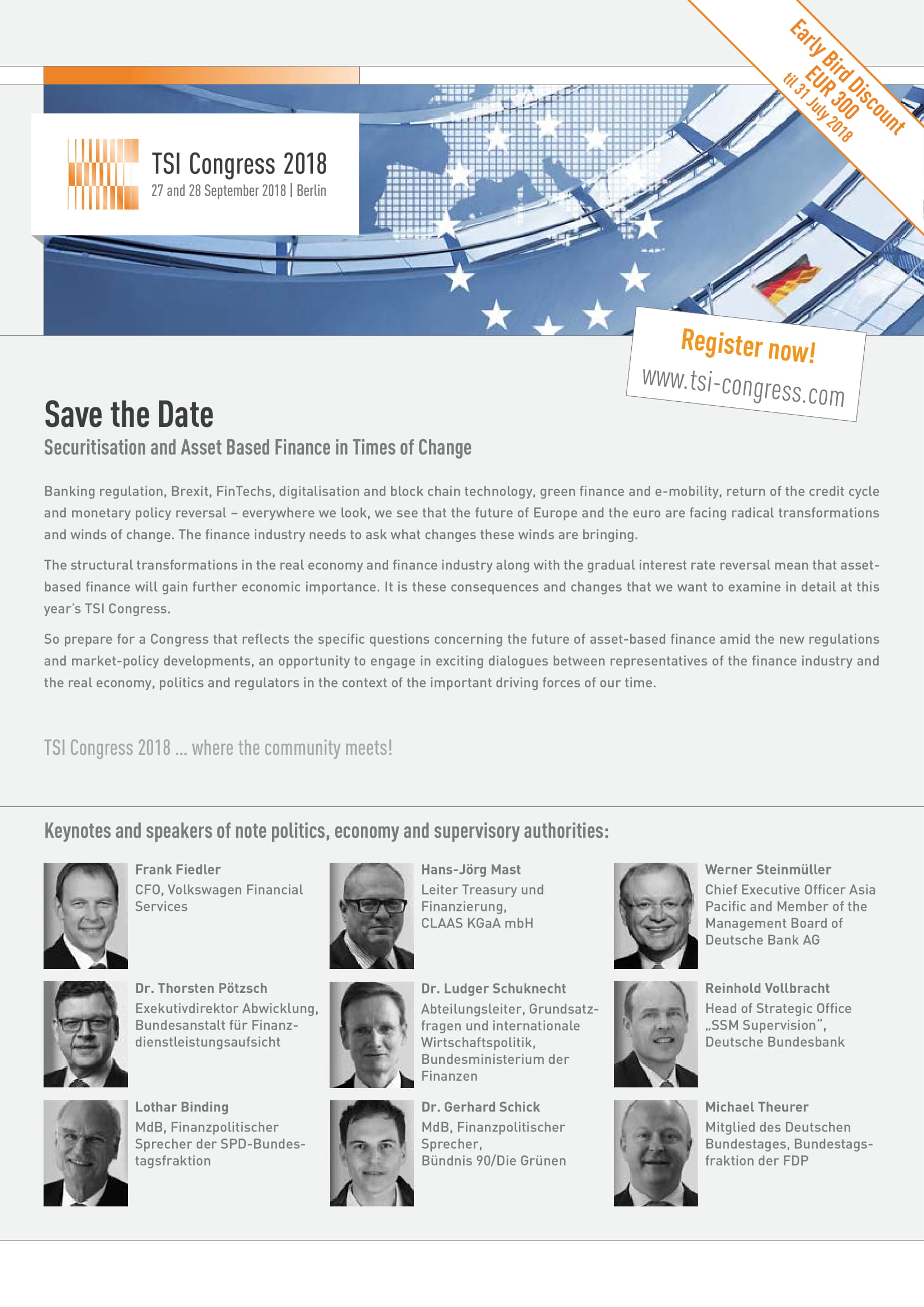 TSI Congress Save the Date Email Example